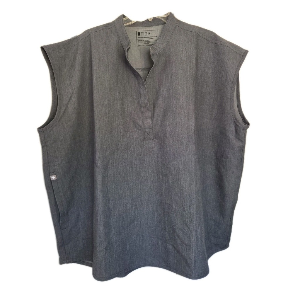 NWT FIGS Rafaela Oversized Scrub Top graphite gray Size XXL  Comfort